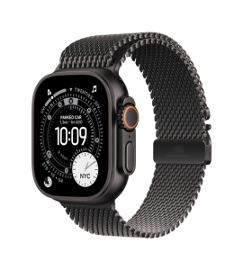 Apple Watch Ultra 3 Black Titanium Milanese Loop